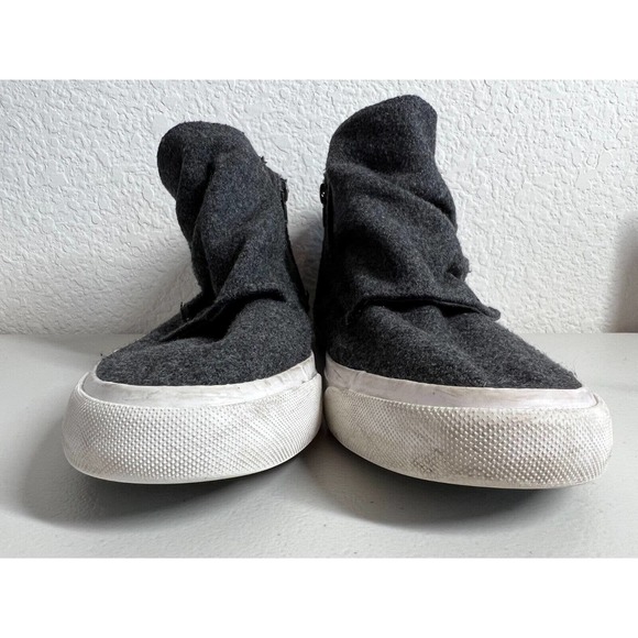 Blowfish Shoes Womens Size 10 M Mabbit Flannel High Top Side Zip Gray - Picture 6 of 10